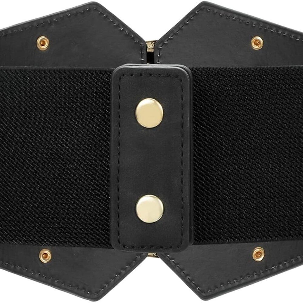 Renaissance Corset Belt for Women Wide Leather Waist Belt for Dresses and Costum - Picture 6 of 7